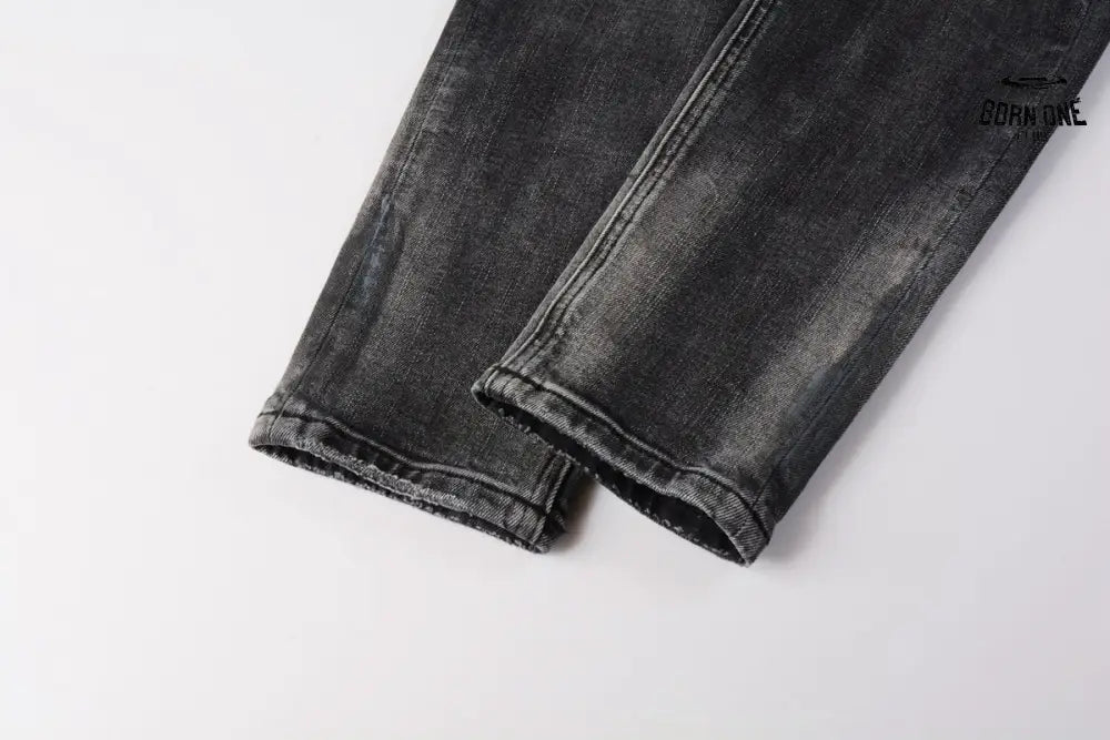 Calça Jeans Ksubi Cinza Lavada Patches