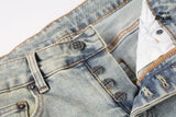 Calça Jeans Ksubi Verde Lavada Caveira
