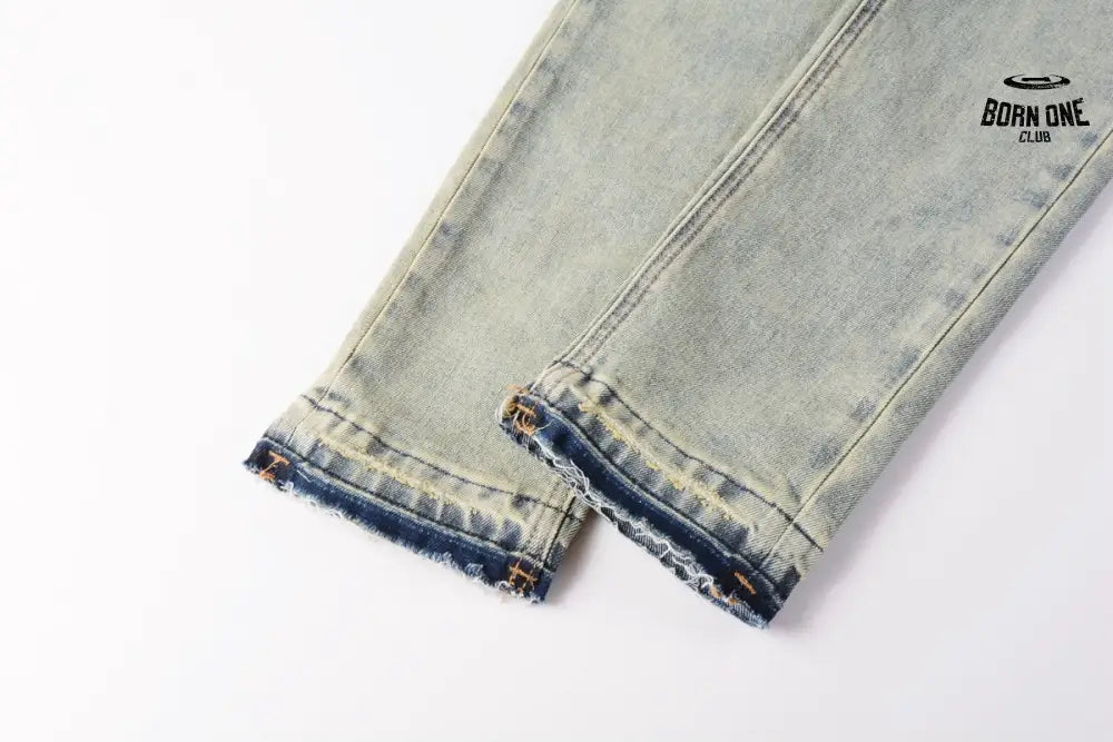 Calça Jeans Ksubi Verde Lavada Caveira