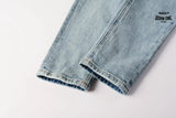 Calça Jeans Ksubi Azul Claro Destroyed Logo