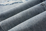 Calça Jeans Ksubi Azul Claro Destroyed Logo
