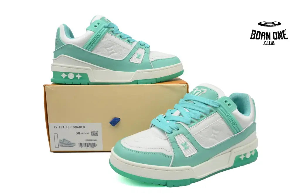 Louis Vuitton Trainer Green White 1A8KBS