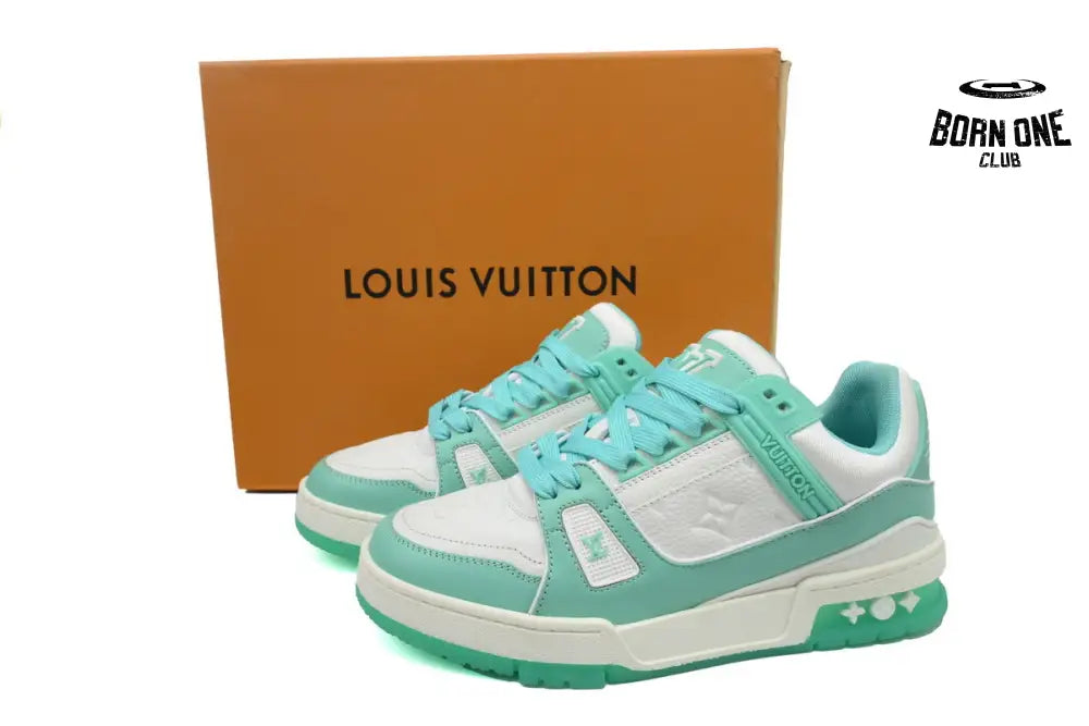 Louis Vuitton Trainer Green White 1A8KBS