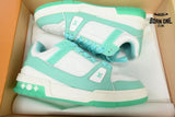 Louis Vuitton Trainer Green White 1A8KBS