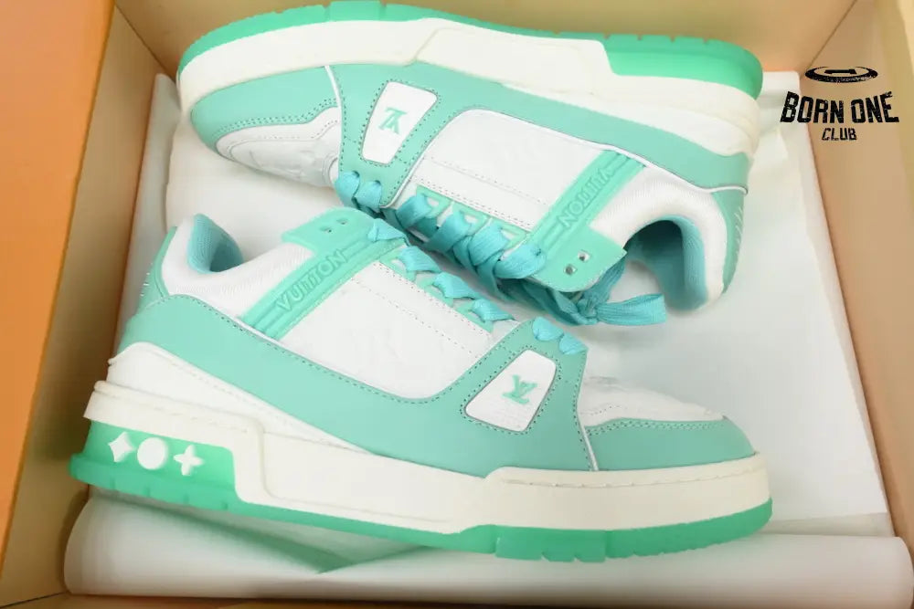 Louis Vuitton Trainer Green White 1A8KBS