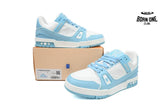 Louis Vuitton Trainer Low White Sky Blue