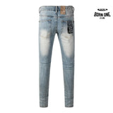 Calça Jeans Ksubi Azul Claro Logo Script