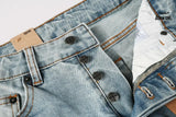 Calça Jeans Ksubi Azul Claro Logo Script