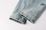 Calça Jeans Ksubi Azul Claro Logo Script
