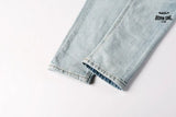 Calça Jeans Ksubi Azul Claro Corte no Joelho