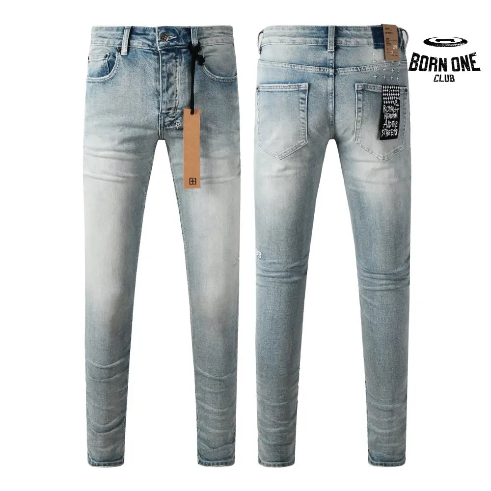 Calça Jeans Ksubi Azul Claro Lavada