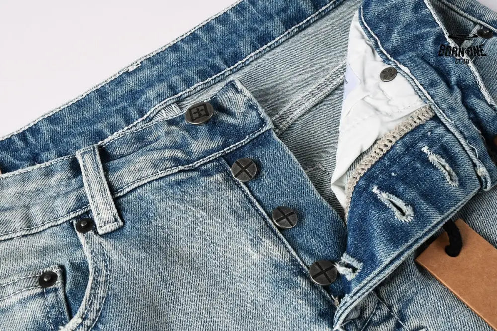 Calça Jeans Ksubi Azul Claro Lavada