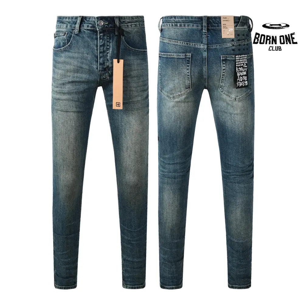 Calça Jeans Ksubi Azul Escuro Lavada