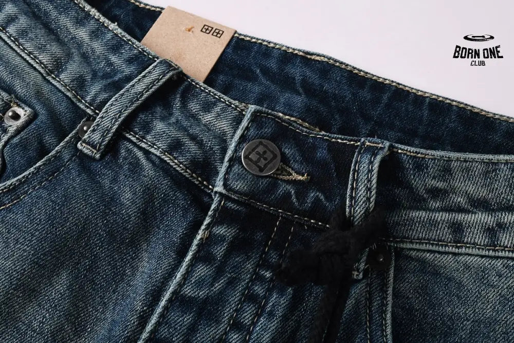 Calça Jeans Ksubi Azul Escuro Lavada