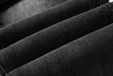 Calça Jeans Ksubi Cinza Escura Destroyed Logo