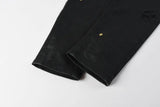 Calça Jeans Ksubi Preta Tachas Douradas