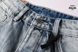 Calça Jeans Ksubi Reta Azul Lavada