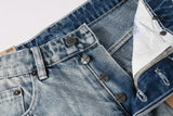 Calça Jeans Ksubi Reta Azul Lavada