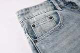 Calça Jeans Ksubi Reta Azul Lavada