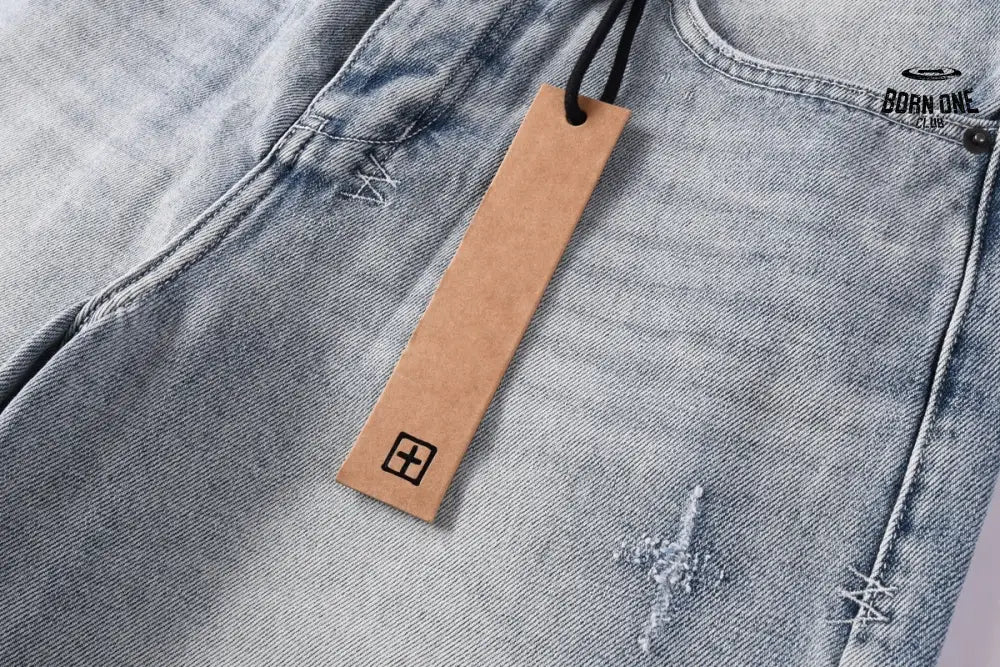 Calça Jeans Ksubi Reta Azul Lavada