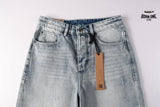 Calça Jeans Ksubi Reta Azul Lavada