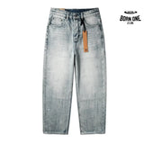 Calça Jeans Ksubi Reta Azul Lavada
