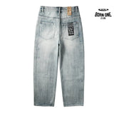 Calça Jeans Ksubi Reta Azul Lavada