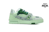 Louis Vuitton Trainer Sneaker Rendering Green 1ACVNX