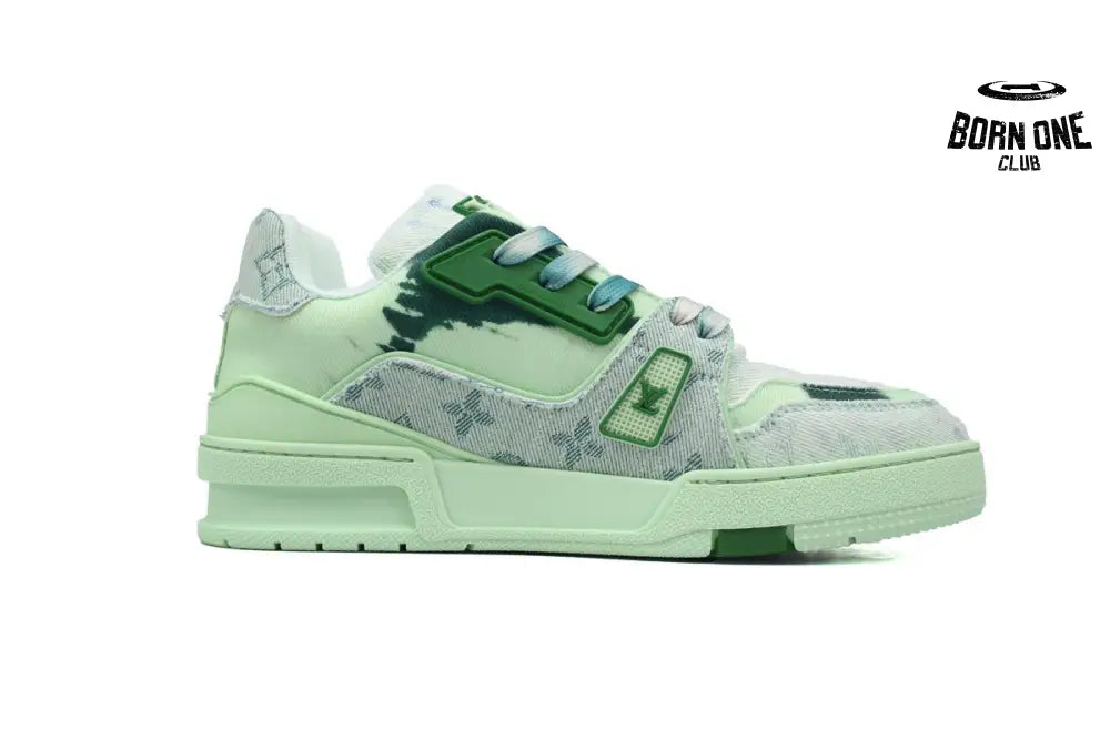 Louis Vuitton Trainer Sneaker Rendering Green 1ACVNX