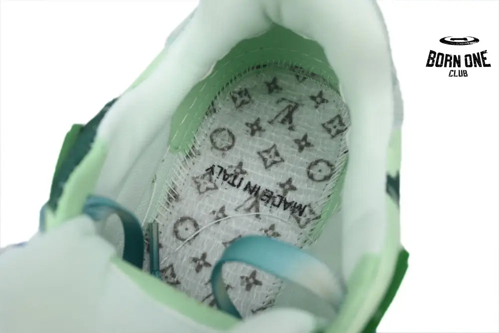 Louis Vuitton Trainer Sneaker Rendering Green 1ACVNX