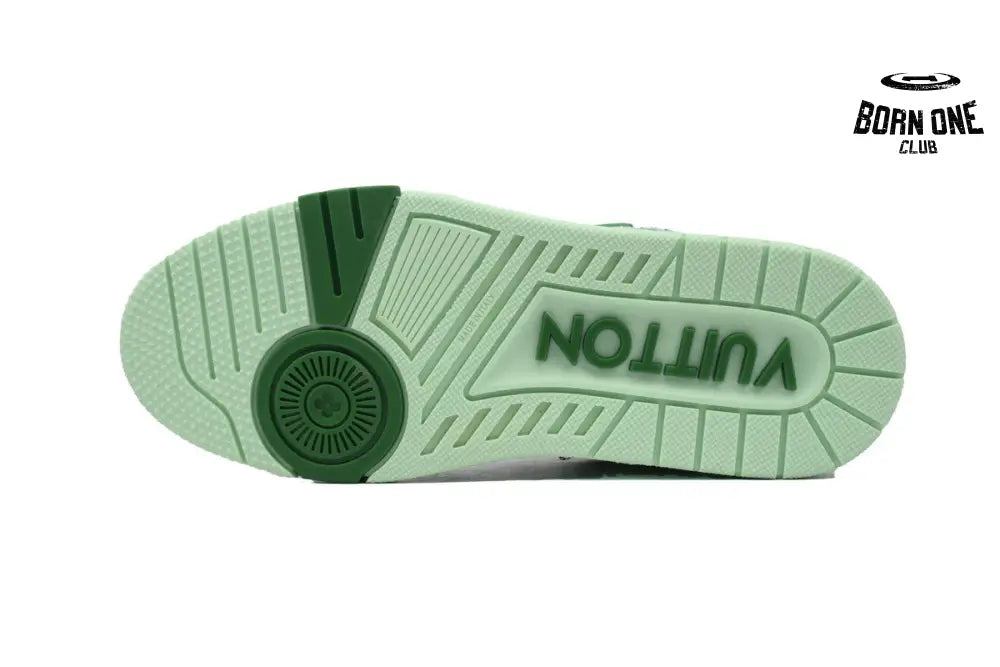 Louis Vuitton Trainer Sneaker Rendering Green 1ACVNX