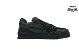 Louis Vuitton Trainer Black Rhinestones 1A815H