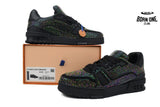 Louis Vuitton Trainer Black Rhinestones 1A815H