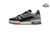 Louis Vuitton Trainer Black Grey Crystal 1ABOE2