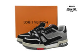 Louis Vuitton Trainer Black Grey Crystal 1ABOE2