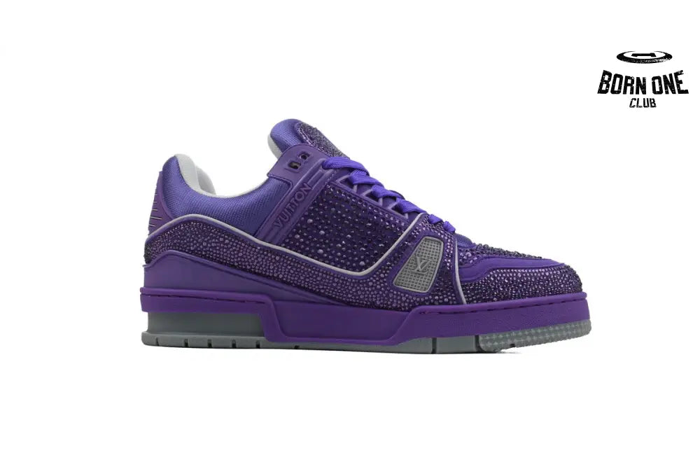 Louis Vuitton Trainer Purple Swarovksi Crystals 1ACR21
