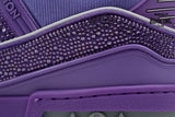 Louis Vuitton Trainer Purple Swarovksi Crystals 1ACR21