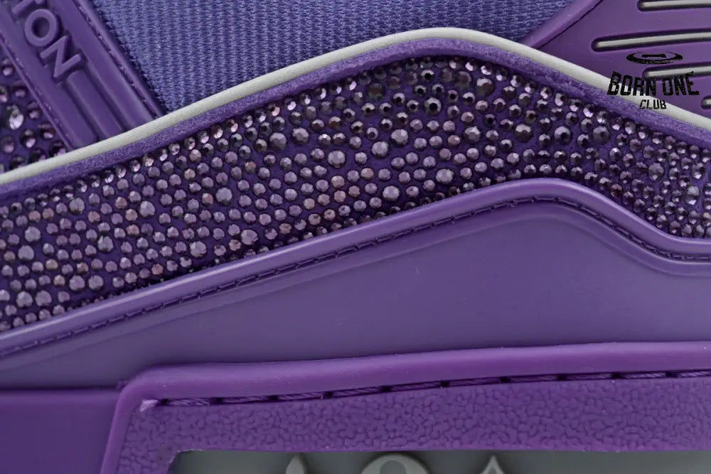 Louis Vuitton Trainer Purple Swarovksi Crystals 1ACR21