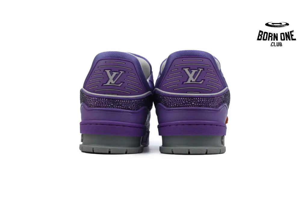 Louis Vuitton Trainer Purple Swarovksi Crystals 1ACR21