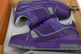 Louis Vuitton Trainer Purple Swarovksi Crystals 1ACR21