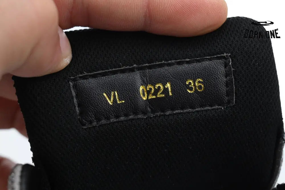 Louis Vuitton Trainer Crystal Black Green Grey Rhinestone