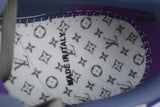 Louis Vuitton Trainer Crystal Grey Purple Rhinestone