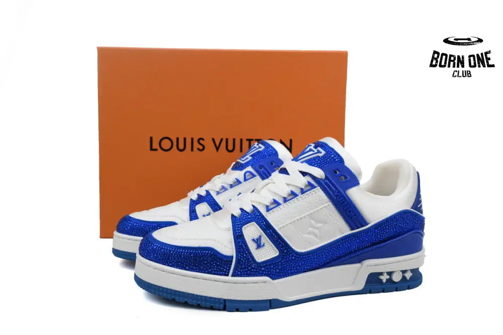Louis Vuitton Trainer Dark Blue Rhinestone 1AC5AJ