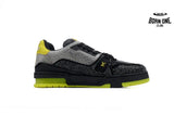 Louis Vuitton Trainer Black Yellow Rhinestone 1A9JXP