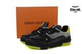 Louis Vuitton Trainer Black Yellow Rhinestone 1A9JXP