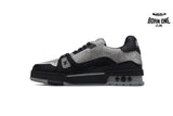 Louis Vuitton Trainer Black Silver Rhinestone