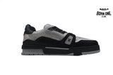Louis Vuitton Trainer Black Silver Rhinestone