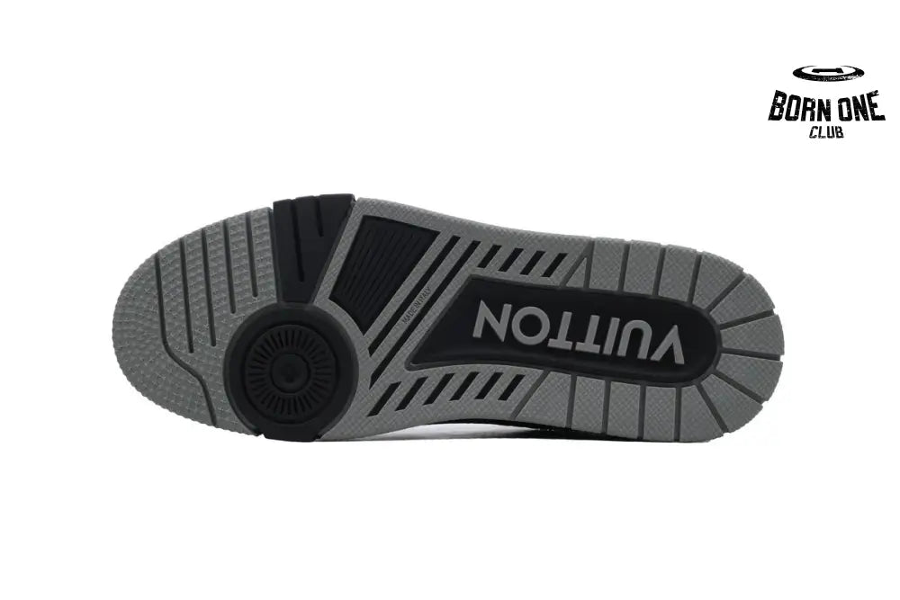Louis Vuitton Trainer Black Silver Rhinestone