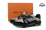 Louis Vuitton Trainer Black Silver Rhinestone