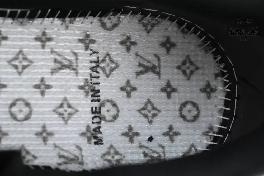 Louis Vuitton Trainer Black Silver Rhinestone